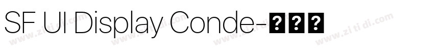 SF UI Display Conde字体转换